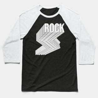 rock geometric logo Baseball T-Shirt